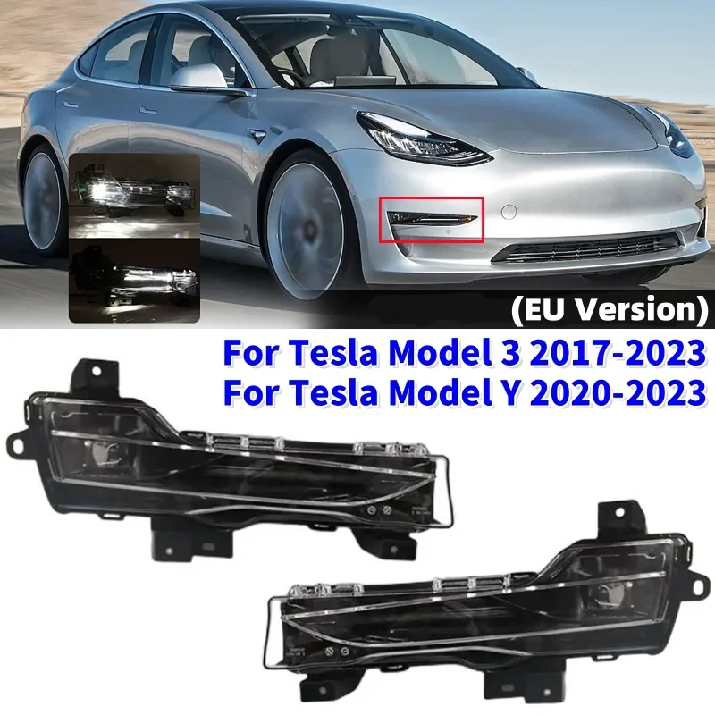 Car Front Fog Light White Daytime Running Light Driving Lamp for Tesla Model 3 2017-2023/for Tesla Model Y 2020-2023(Eu Version)
Car Front Fog Light White Daytime Running Light Driving Lamp for Tesla Model 3 2017-2023/for Tesla Model Y 2020-2023(Eu Version)