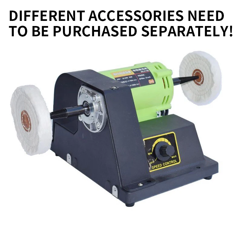BG-3119D Grinding And Polishing Machine 900W Adjustable Speed Mirror Waxing Cloth Wheel + Flexible Shaft 220V
BG-3119D Grinding And Polishing Machine 900W Adjustable Speed Mirror Waxing Cloth Wheel + Flexible Shaft 220V