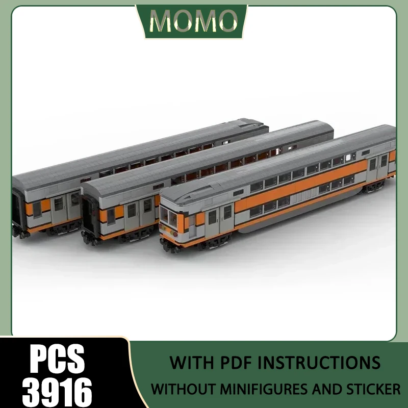 City Vehicle Model Moc Building Bricks Train Wagon Rame VB2N SNCF Technology Blocks Gifts Christmas Toys DIY Sets Assembly
City Vehicle Model Moc Building Bricks Train Wagon Rame VB2N SNCF Technology Blocks Gifts Christmas Toys DIY Sets Assembly