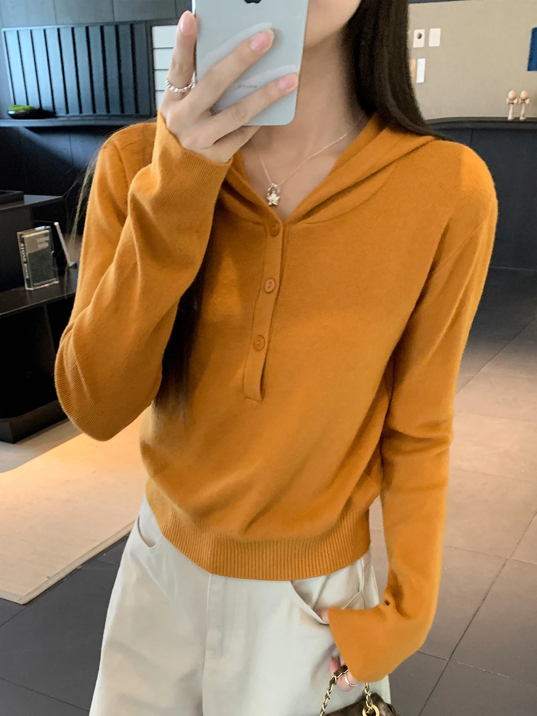 Unique Beautiful Anti-Aging Hooded Knitted Sweater Women's Autumn Winter Slim Fit Base Shirt Inner Wear Waist Cinching Slimmi...
Unique Beautiful Anti-Aging Hooded Knitted Sweater Women's Autumn Winter Slim Fit Base Shirt Inner Wear Waist Cinching Slimmi...