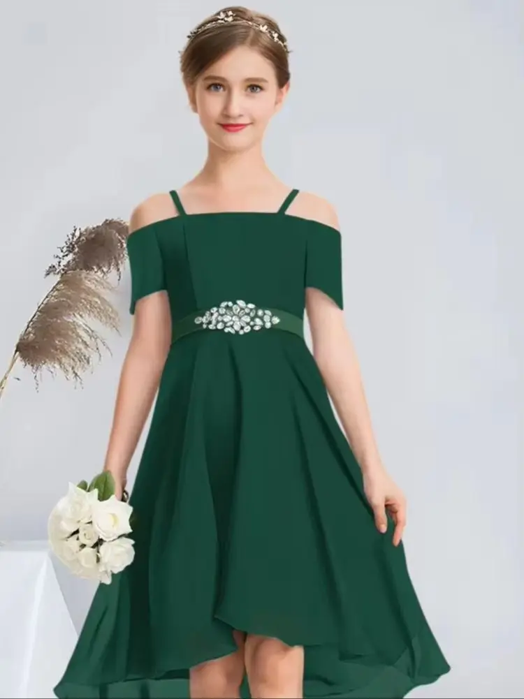 QZA Kids Royal Blue Off Shoulder Junior Bridesmaid Dress Flower Girl Dress Chiffon With Beaded Bow Girls Party Dresses Wedding
QZA Kids Royal Blue Off Shoulder Junior Bridesmaid Dress Flower Girl Dress Chiffon With Beaded Bow Girls Party Dresses Wedding