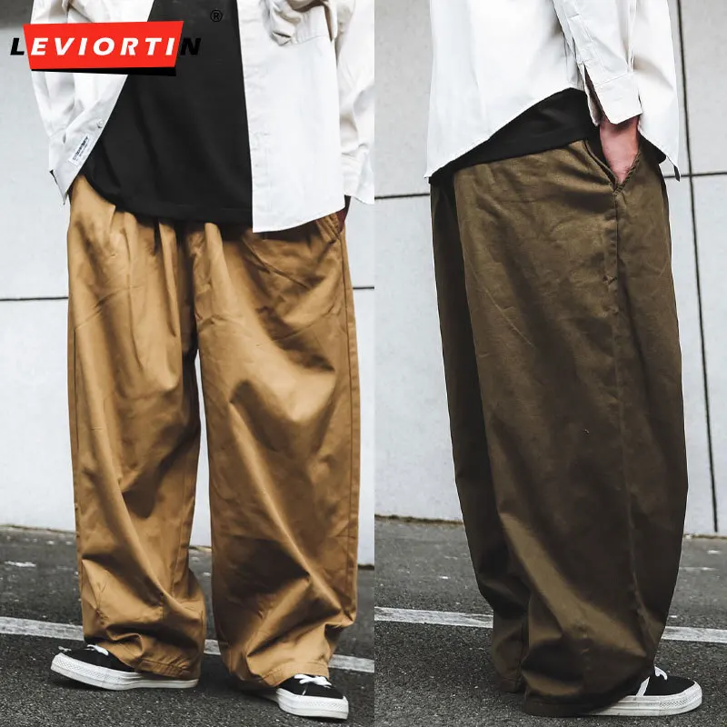 Men's Basic Solid Color Casual Workwear Pants Japanese Vintage Retro Style Loose Straight Leg Wide Leg Oversized Cargo Trousers
Men's Basic Solid Color Casual Workwear Pants Japanese Vintage Retro Style Loose Straight Leg Wide Leg Oversized Cargo Trousers