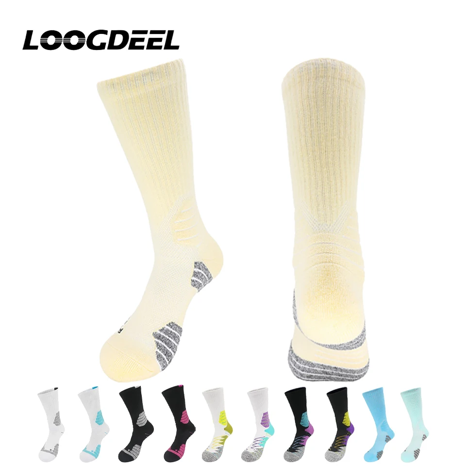 LOOGDEEL Professional Non-slip Training Socks Cotton Crew Basketball Socks High-top Terry Sole Sweat-absorbing Cycling Socks
LOOGDEEL Professional Non-slip Training Socks Cotton Crew Basketball Socks High-top Terry Sole Sweat-absorbing Cycling Socks