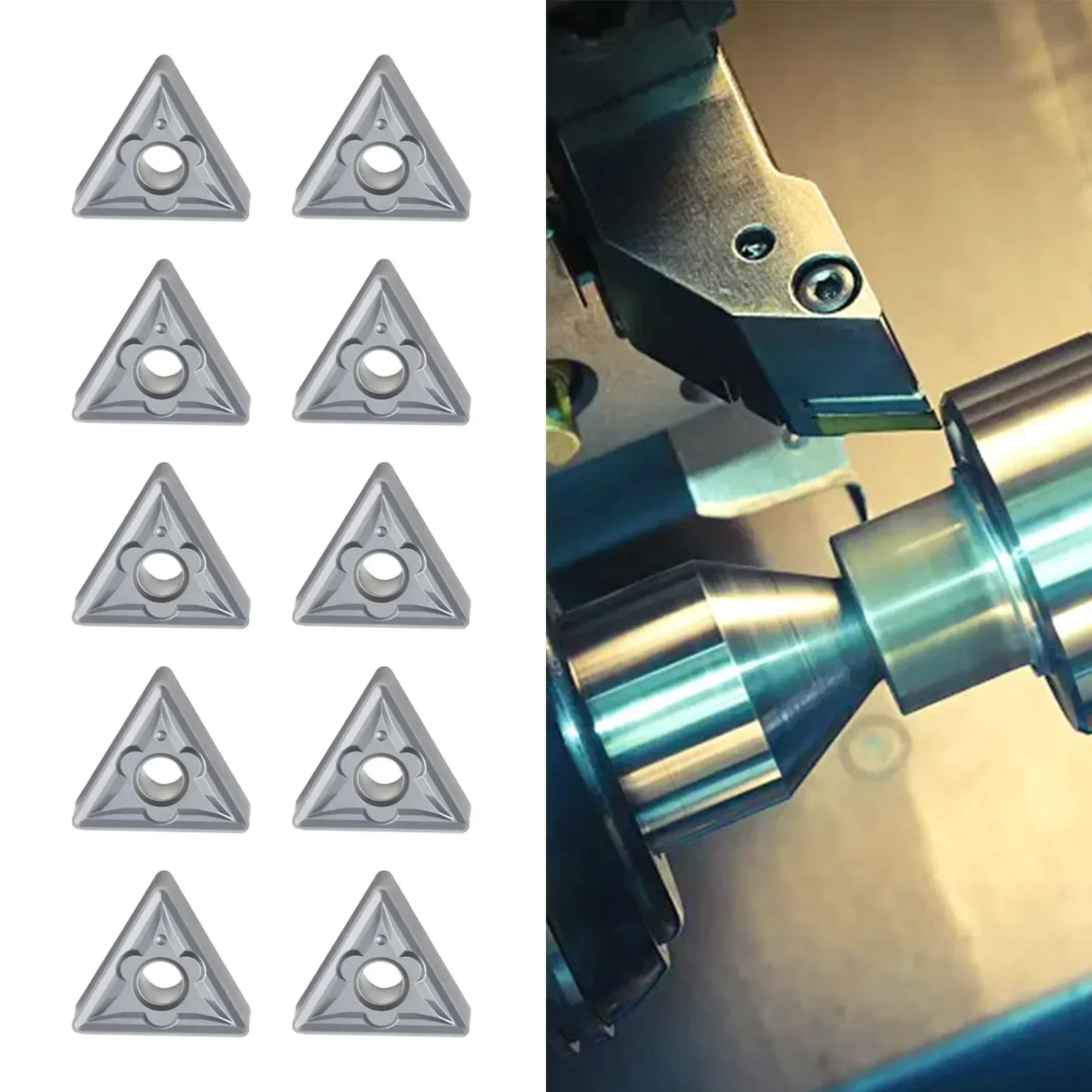 TNMG160408 NN Insert Milling Cutter Turning Inserts 10pcs Carbide Inserts Cemented Carbide Indexable Blade Lathe Turning Tool
TNMG160408 NN Insert Milling Cutter Turning Inserts 10pcs Carbide Inserts Cemented Carbide Indexable Blade Lathe Turning Tool