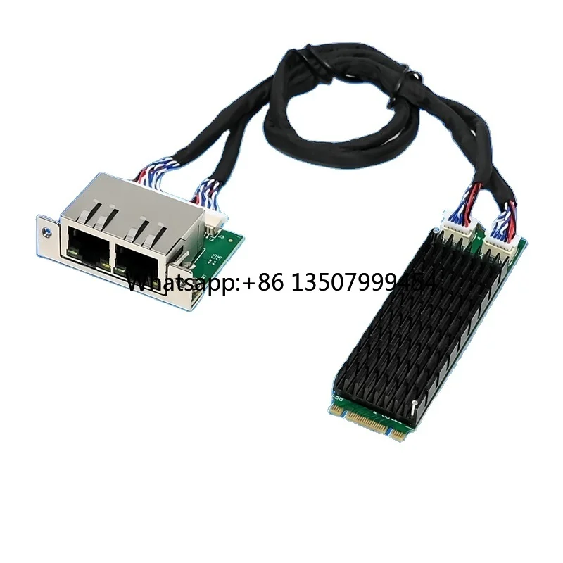 M.2 B+M I210-T2 Dual Port RJ45 Gigabit Ethernet Internal Server Network Card Stock
M.2 B+M I210-T2 Dual Port RJ45 Gigabit Ethernet Internal Server Network Card Stock