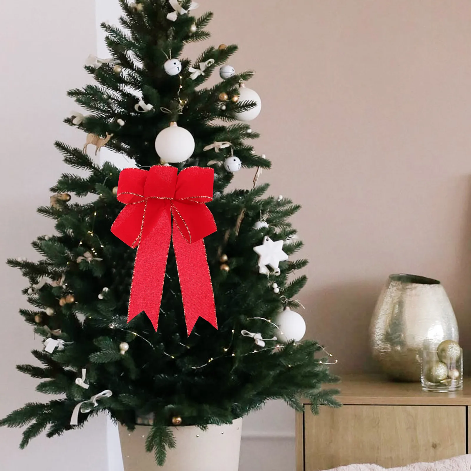 4 pcs Diy Gift Wrapping Big Bows Christmas Tree Decor Holiday Party Decoration Craft Supplies Red Bowknot Xmas Elements Twist
4 pcs Diy Gift Wrapping Big Bows Christmas Tree Decor Holiday Party Decoration Craft Supplies Red Bowknot Xmas Elements Twist