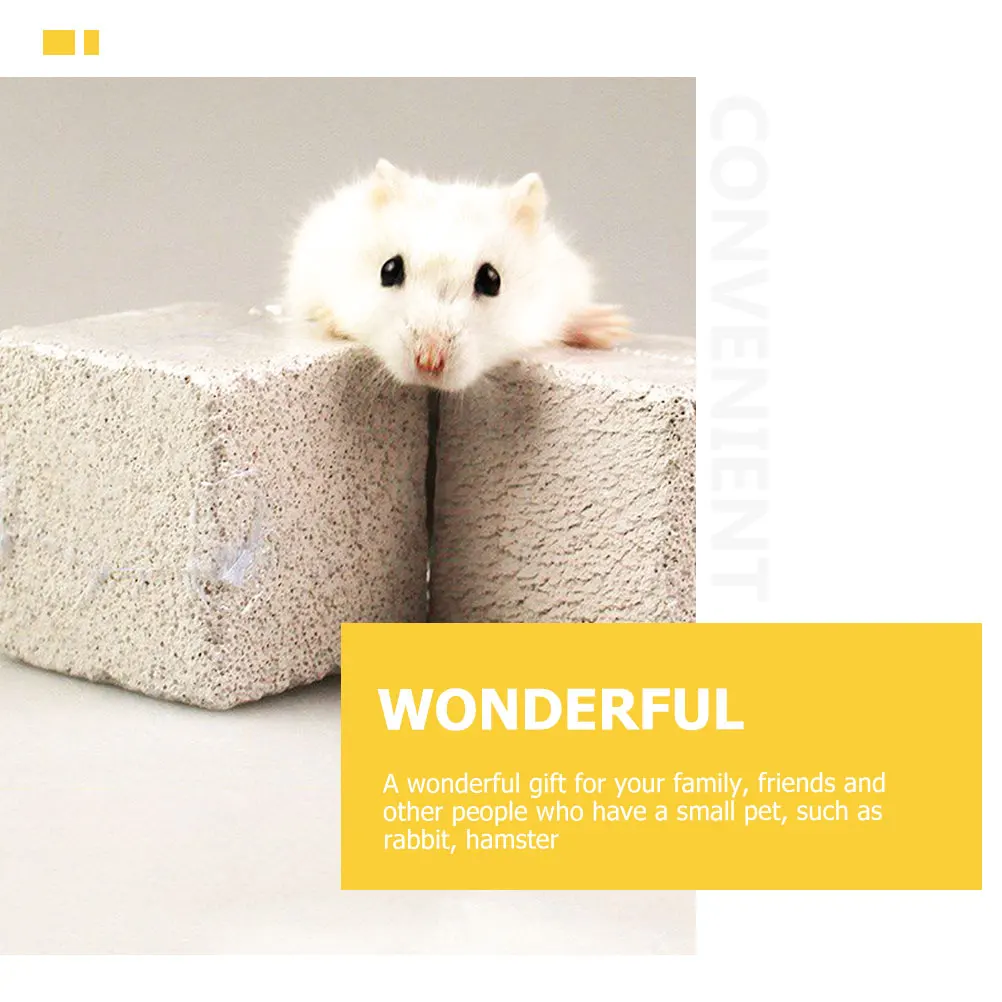 10 Pcs Molar Stone Hamster Chew Blocks Guinea Pig Pet Volcanic Rock Mineral for Hamsters
10 Pcs Molar Stone Hamster Chew Blocks Guinea Pig Pet Volcanic Rock Mineral for Hamsters