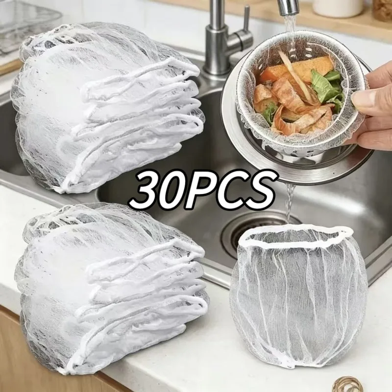 30Pcs Kitchen Sink Drain Filter Mesh Anti-Clog Disposable Food Residue Strainer
30Pcs Kitchen Sink Drain Filter Mesh Anti-Clog Disposable Food Residue Strainer