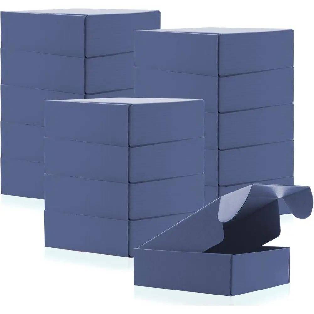 15 Pack Blue Cardboard Shipping Boxes, Recyclable Small Mailing Storage Boxes, 6x6x2 Inches
15 Pack Blue Cardboard Shipping Boxes, Recyclable Small Mailing Storage Boxes, 6x6x2 Inches