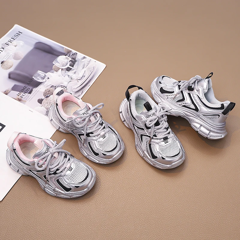 Girls Sneakers Mesh Breathable Kids Running Shoes Non-slip Soft Sole 2025 New Children Sneakers Handsome Basketball Trendy
Girls Sneakers Mesh Breathable Kids Running Shoes Non-slip Soft Sole 2025 New Children Sneakers Handsome Basketball Trendy