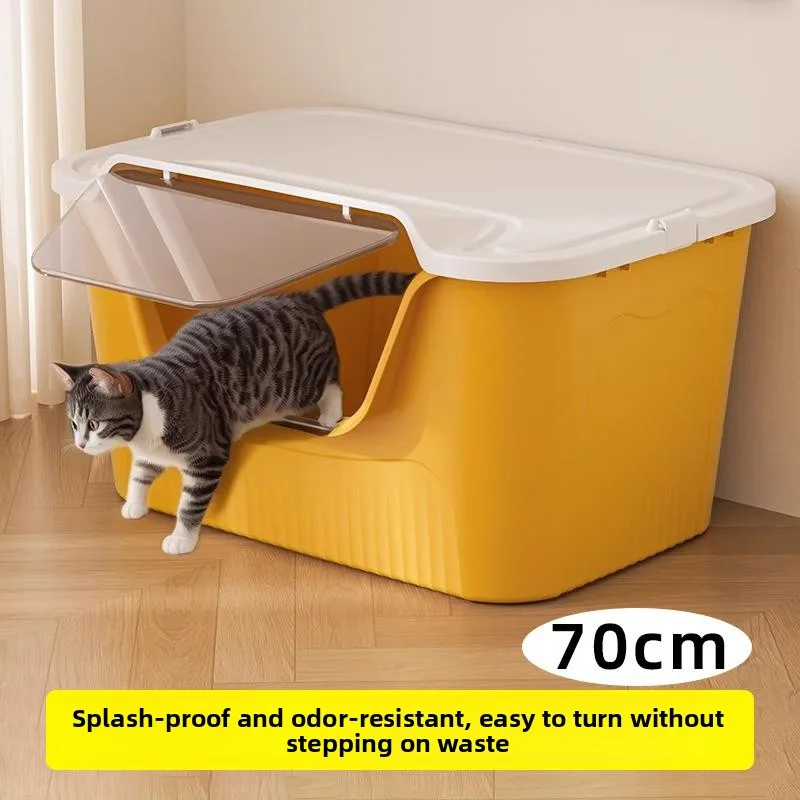 Large Size Litter Box Full Enclosure Anti-Splash Pad Odor Control Toilet with Multi-Mode Deodorizing System Manual Cl...
Large Size Litter Box Full Enclosure Anti-Splash Pad Odor Control Toilet with Multi-Mode Deodorizing System Manual Cl...