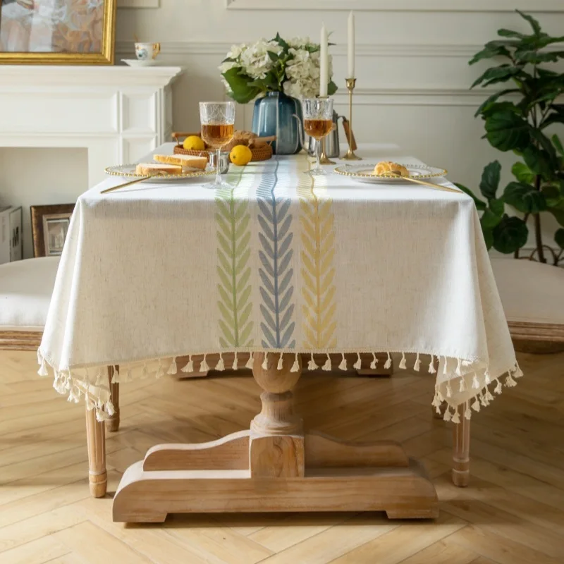 Cotton Linen Fabric Tablecloth Small Fresh Waterproof Embroidered Dining Table Cloth Tea Table Cloth
Cotton Linen Fabric Tablecloth Small Fresh Waterproof Embroidered Dining Table Cloth Tea Table Cloth