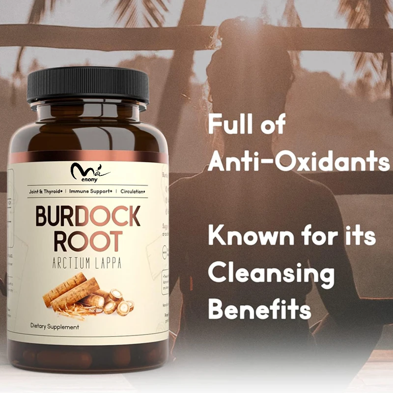 Organic Burdock Root Vegetarian Capsules, 60 capsules, 1000mg, for circulation, blood, immune, thyroid, skin, and joint support
Organic Burdock Root Vegetarian Capsules, 60 capsules, 1000mg, for circulation, blood, immune, thyroid, skin, and joint support