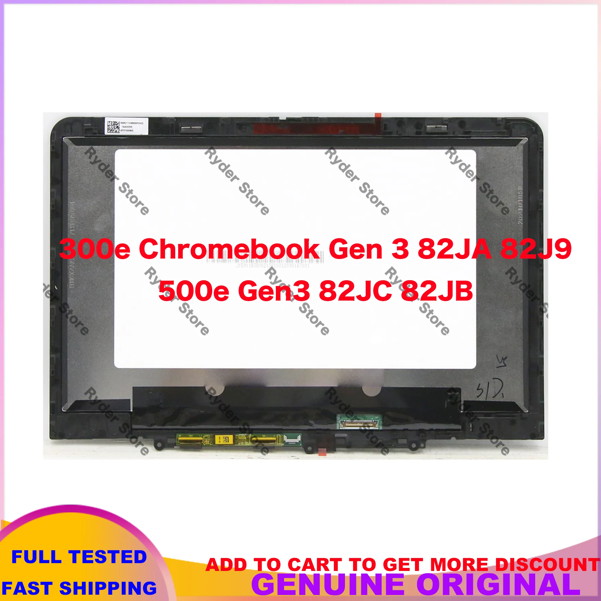 11.6" For Lenovo 300e Chromebook Gen 3 82JA 82J9 500e Gen3 82JC 82JB IPS Laptop Dispaly LCD Touch Screen Assembly 5D11C95886
11.6" For Lenovo 300e Chromebook Gen 3 82JA 82J9 500e Gen3 82JC 82JB IPS Laptop Dispaly LCD Touch Screen Assembly 5D11C95886