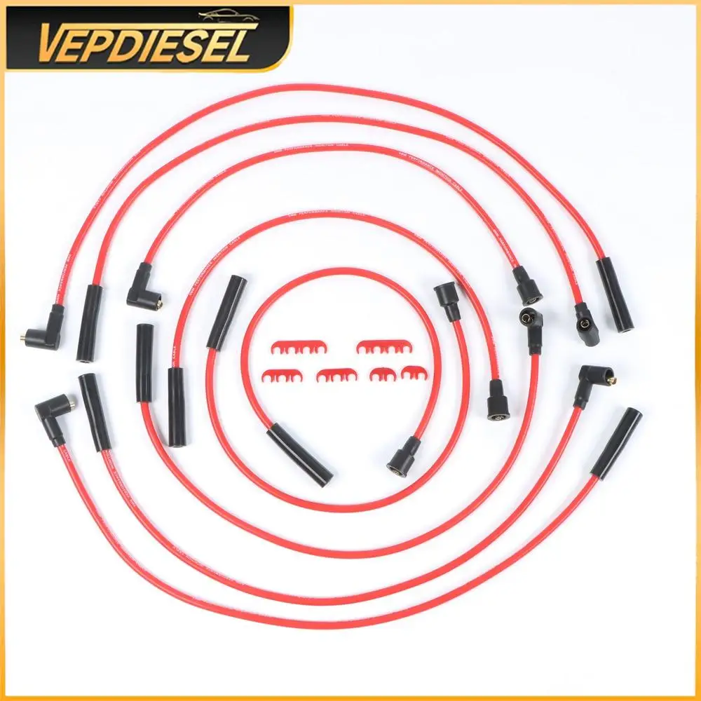 9pcs 8mm Performance HT Ignition Leads Spark Plug Wires Cables Red Silicone For Land Rover SD1 P6 MGV8 3.5 3.9 4.2 Engine Parts
9pcs 8mm Performance HT Ignition Leads Spark Plug Wires Cables Red Silicone For Land Rover SD1 P6 MGV8 3.5 3.9 4.2 Engine Parts