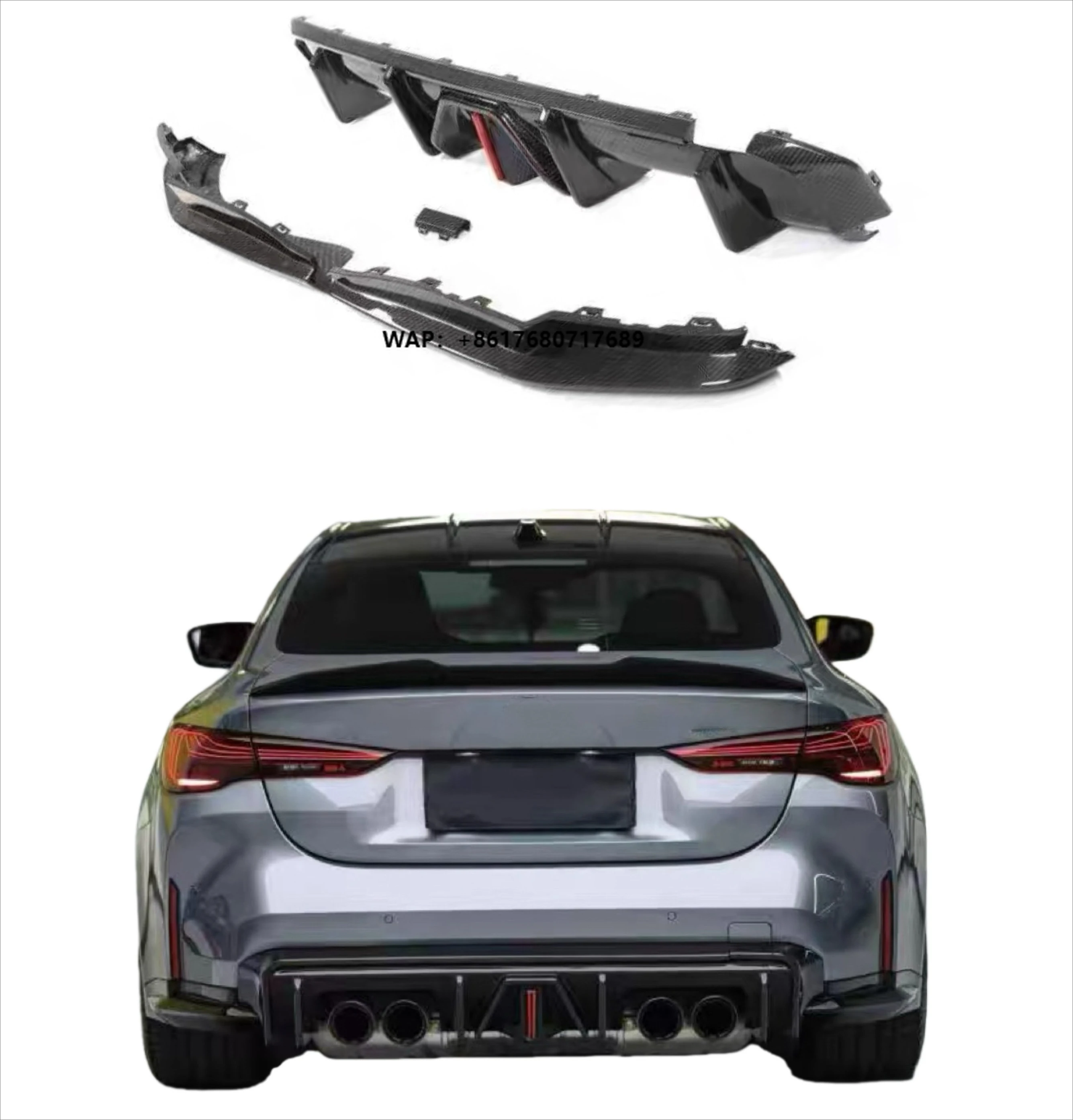 For M3 M4 G80G82 Dry Carbon Fiber Rear Diffuser Spoiler Body Kit
For M3 M4 G80G82 Dry Carbon Fiber Rear Diffuser Spoiler Body Kit