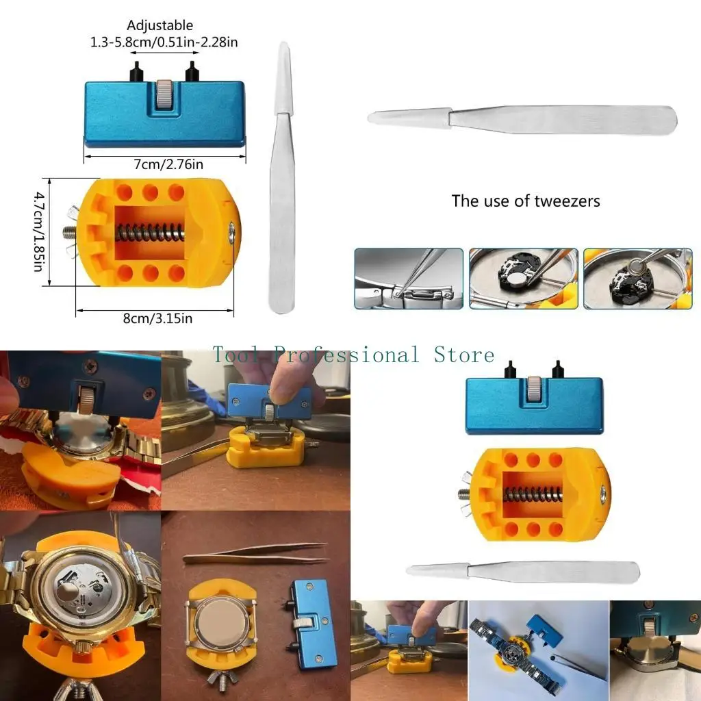 57QF Essential Watch Opening Tool Set Watch Battery Replacement Tool 13-58mm
57QF Essential Watch Opening Tool Set Watch Battery Replacement Tool 13-58mm