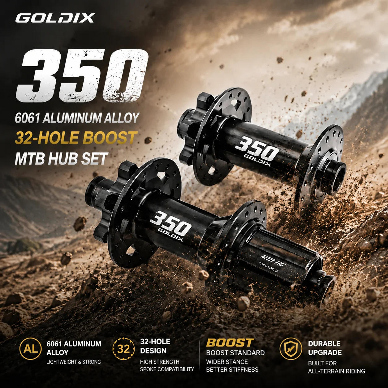 GOLDIX GDX350 32H Light Bicycle Hub Sealed Bearing 6-bolt Disc Brake J-Bend 32 Holes Ratchet 36T BOOST MTB Hub for Shimano SRAM
GOLDIX GDX350 32H Light Bicycle Hub Sealed Bearing 6-bolt Disc Brake J-Bend 32 Holes Ratchet 36T BOOST MTB Hub for Shimano SRAM