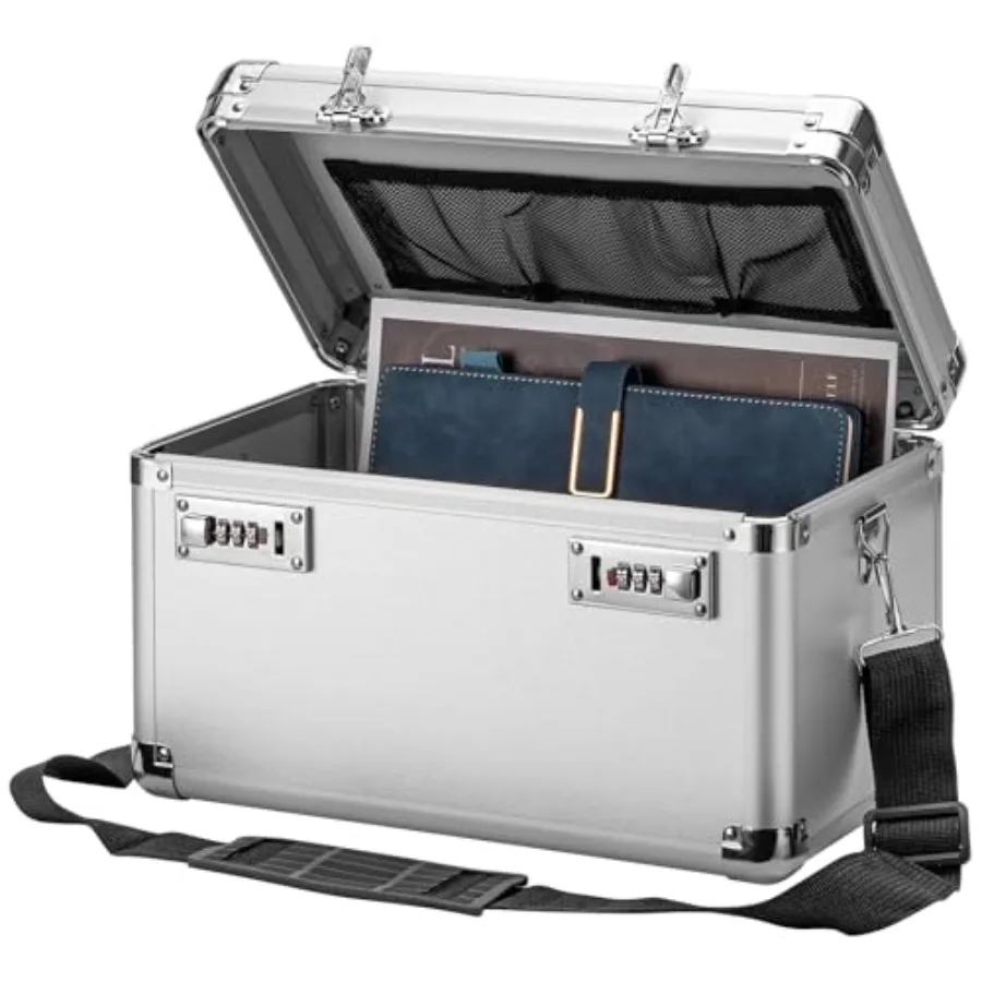 Lock Box - Security Combination Lock Box Locking Storage Case for Personal Items and Medicine Childproof Lockable Lockbox for H
Lock Box - Security Combination Lock Box Locking Storage Case for Personal Items and Medicine Childproof Lockable Lockbox for H