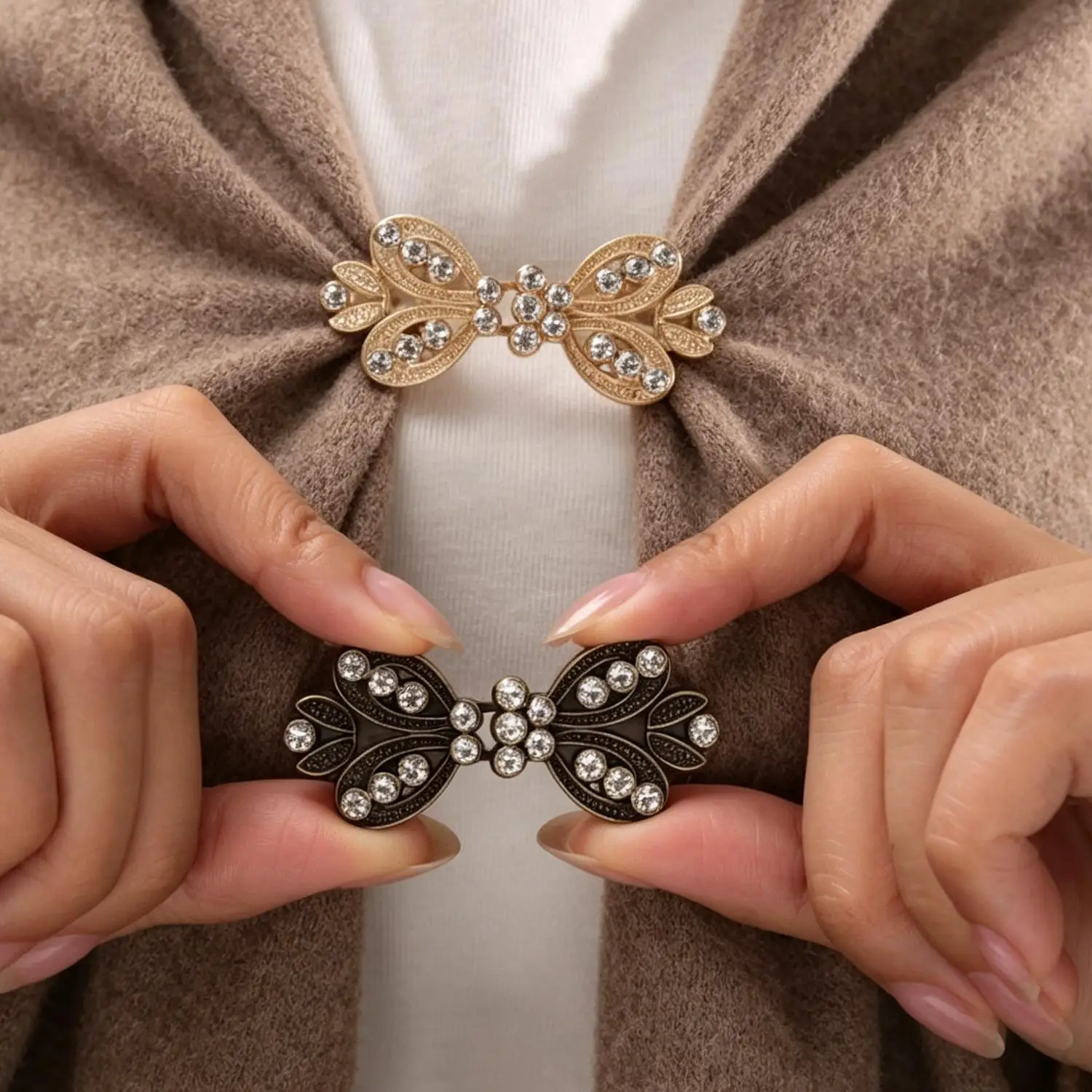 Vintage Sweater Swirl Clip Cape Cloak Clips Cardigan Clip Brooch Clips for Women Shawl Collar Clasp Dress Shirt Brooches Pins
Vintage Sweater Swirl Clip Cape Cloak Clips Cardigan Clip Brooch Clips for Women Shawl Collar Clasp Dress Shirt Brooches Pins