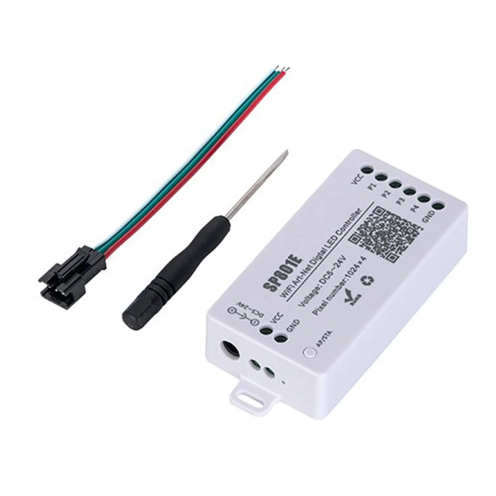 ABZV-SP801E Wifi Art-Net LED Controller LED Matrix Panel Module WS2812B WS2811 Light Strip Wireless Control DC5-24V
ABZV-SP801E Wifi Art-Net LED Controller LED Matrix Panel Module WS2812B WS2811 Light Strip Wireless Control DC5-24V