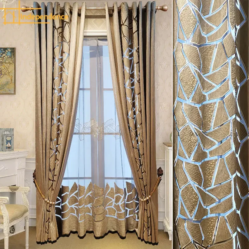 Europe American Luxury Geometric Curtains for Living Dining Room Bedroom Hollow Embroidery Duplex Building Window Curtain
Europe American Luxury Geometric Curtains for Living Dining Room Bedroom Hollow Embroidery Duplex Building Window Curtain