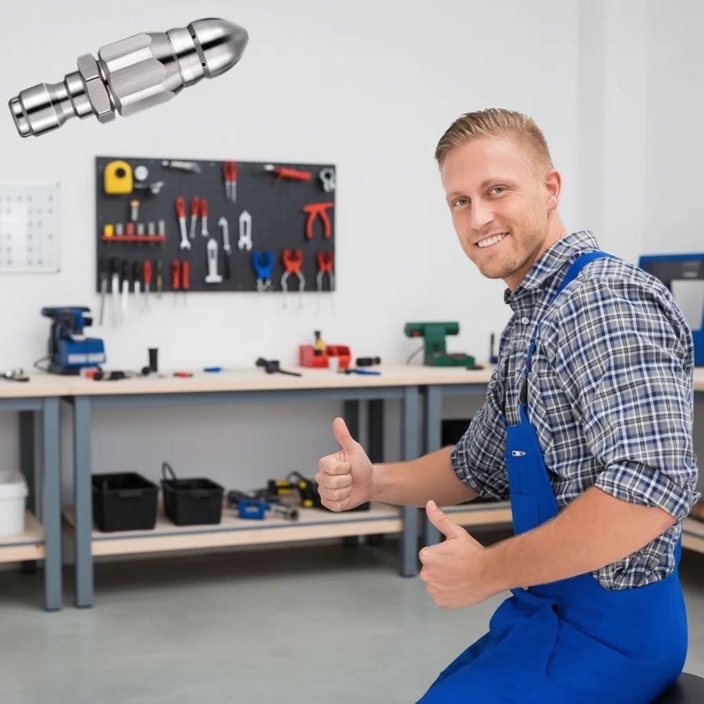 Pressure Washer Sewer Jetter Nozzle G1/4 " Washing Accessories Drain Cleaning Pressure Drain Jetter Hose Nozzle Mouse Head
Pressure Washer Sewer Jetter Nozzle G1/4 " Washing Accessories Drain Cleaning Pressure Drain Jetter Hose Nozzle Mouse Head