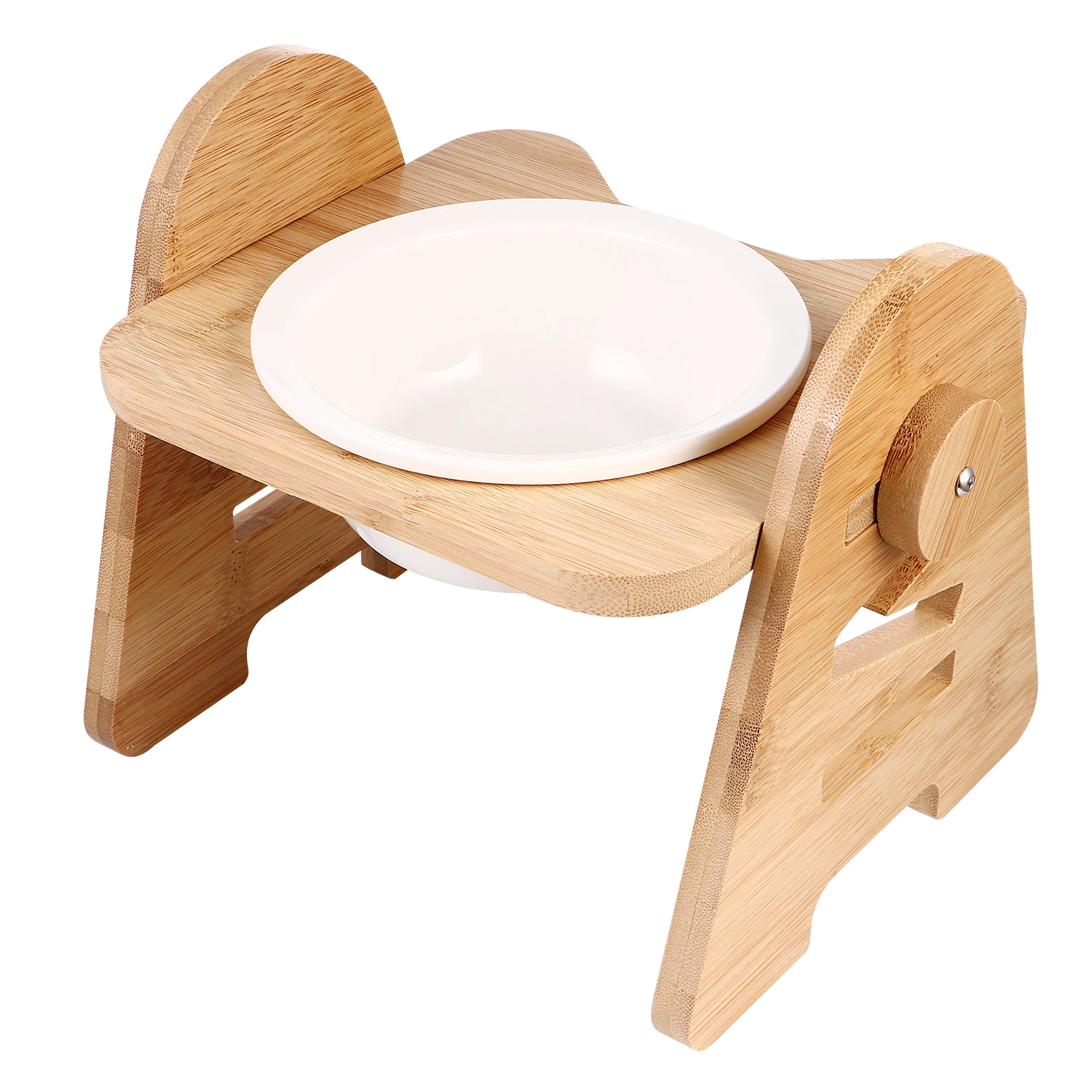 Wooden Cat Bowl Single pcs Elevated Adjustable Ceramic Pet Feeder for Cats Dogs Water Food Bowls Long Term Use
Wooden Cat Bowl Single pcs Elevated Adjustable Ceramic Pet Feeder for Cats Dogs Water Food Bowls Long Term Use