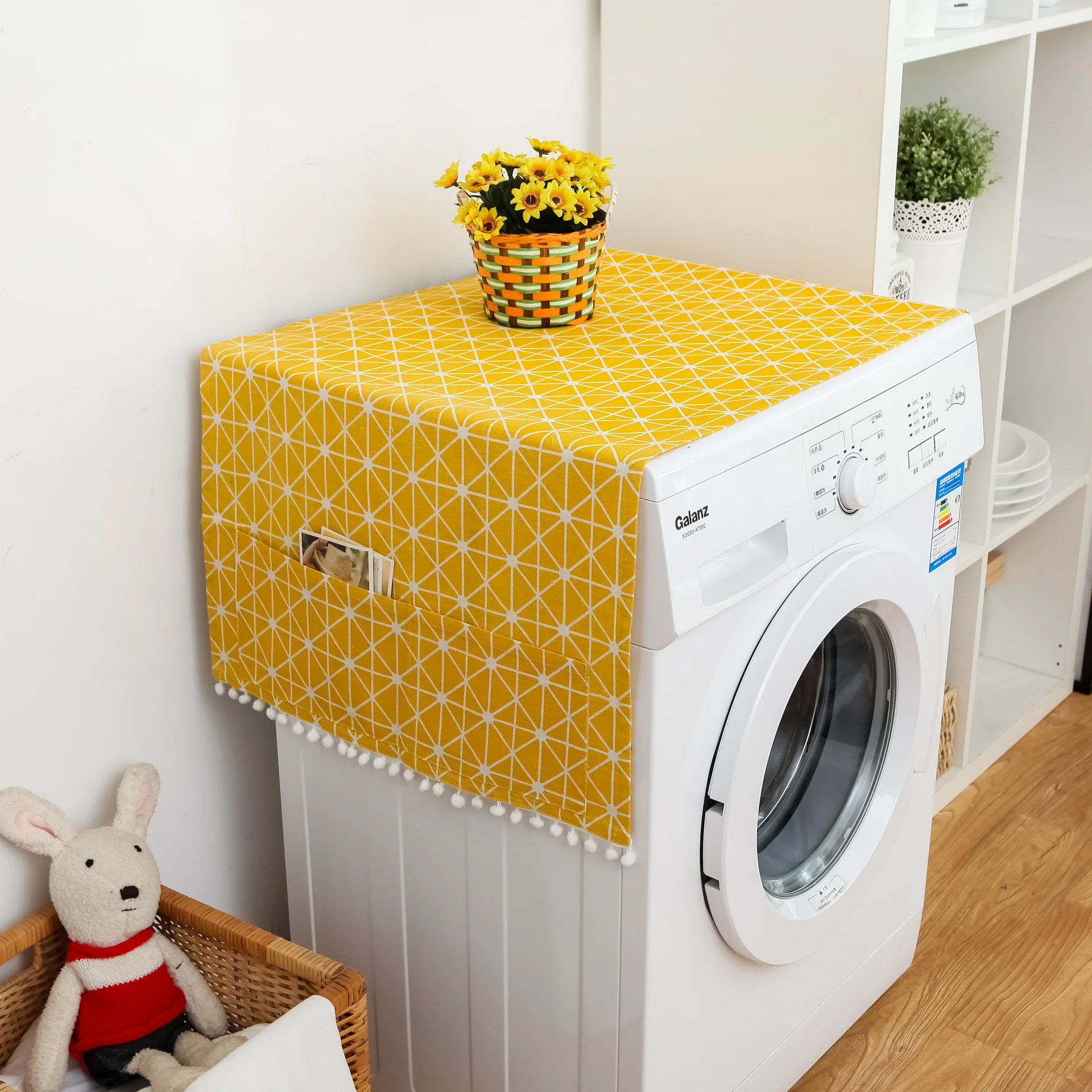 Yellow Geometric Plaid Dust Cloth Drum Washing Machine Cover Bedside Cabinet Cover Cotton Linen Cover Refrigerator Dust Cover
Yellow Geometric Plaid Dust Cloth Drum Washing Machine Cover Bedside Cabinet Cover Cotton Linen Cover Refrigerator Dust Cover