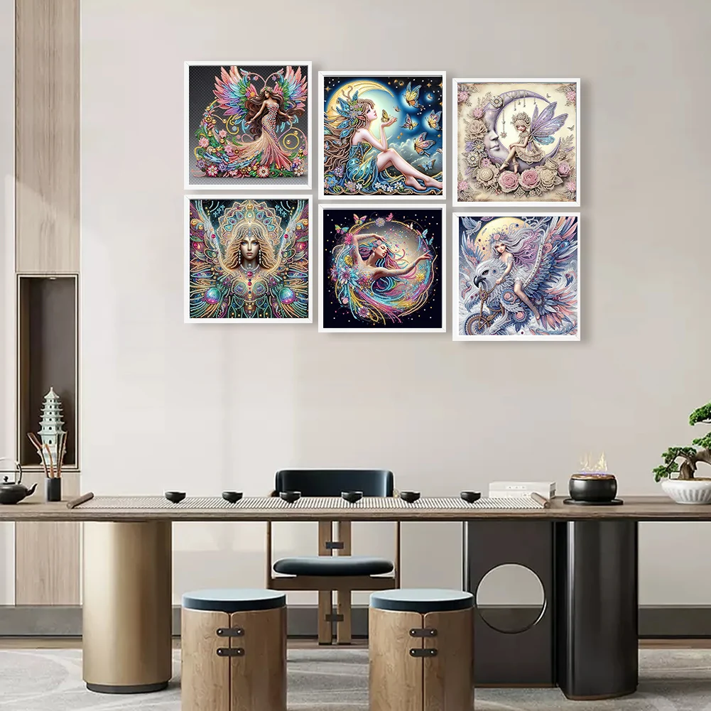 6Pcs 30x30cm Girl 5D DIY Special Shape Crystal Partial Diamond Painting Kit
6Pcs 30x30cm Girl 5D DIY Special Shape Crystal Partial Diamond Painting Kit