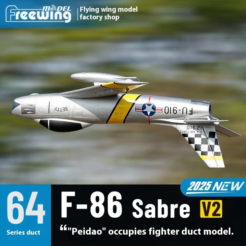Freewing 64mm F-86 V2 Sabre Ducted Fan Fighter RC Airplane Toy Remote Control Model Aircraft for Kids And Boys Birthday Gift
Freewing 64mm F-86 V2 Sabre Ducted Fan Fighter RC Airplane Toy Remote Control Model Aircraft for Kids And Boys Birthday Gift