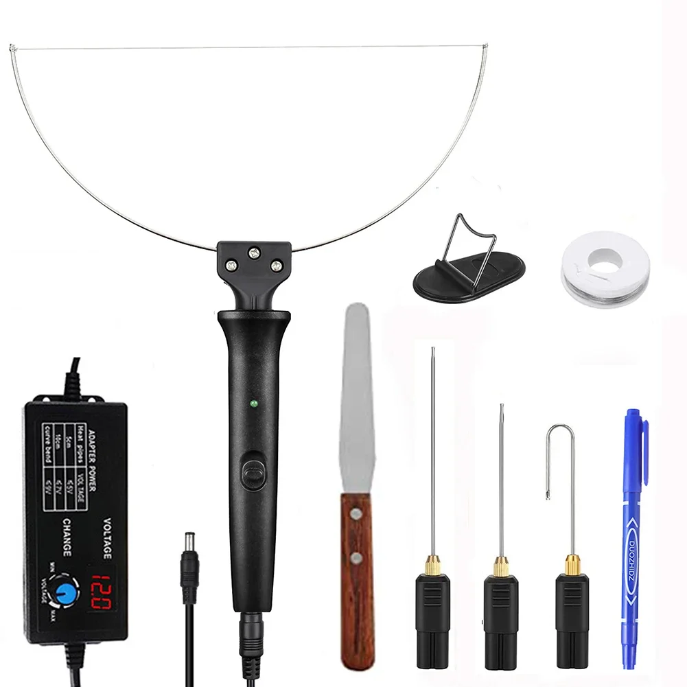 10pcs Heated Foam Carving Knife Set 100-300℃ Adjustable Electric Styrofoam Cutter 27W Portable Foam Cutting Knife Heating Wire
10pcs Heated Foam Carving Knife Set 100-300℃ Adjustable Electric Styrofoam Cutter 27W Portable Foam Cutting Knife Heating Wire