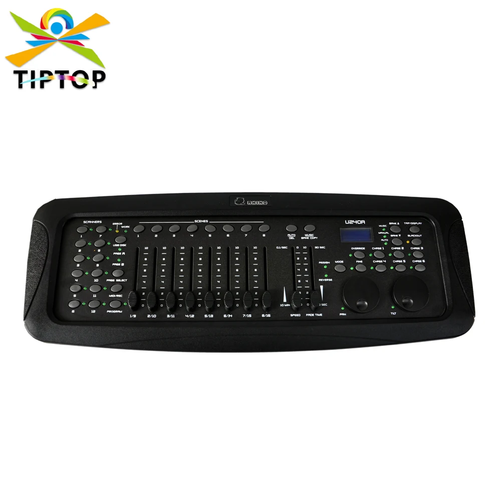 TIPTOP 240 DMX Stage Light Console Assignable Rotation Wheel Program Making Running USB Led Lamp Equipped with
TIPTOP 240 DMX Stage Light Console Assignable Rotation Wheel Program Making Running USB Led Lamp Equipped with