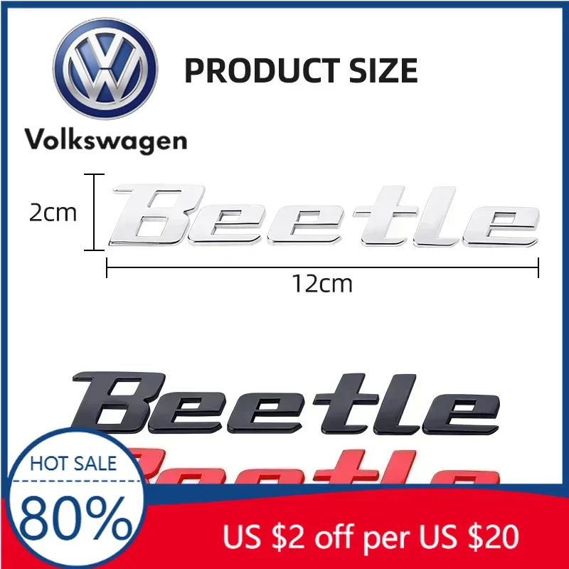 Металлическая 3D-наклейка на задний багажник для Volkswagen VW Beetle, эмблема, логотип, декоративная надпись для кузова автомобиля, бокового крыла
Металлическая 3D-наклейка на задний багажник для Volkswagen VW Beetle, эмблема, логотип, декоративная надпись для кузова автомобиля, бокового крыла