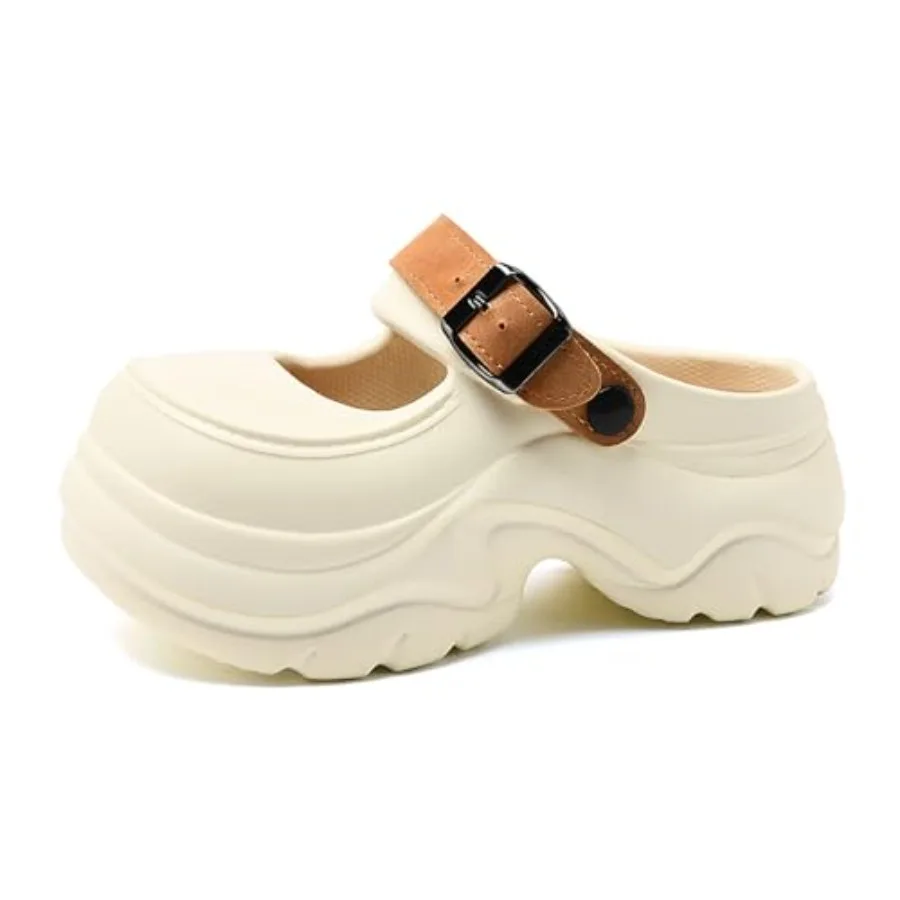 Women EVA Chunky Platform Cloud Clogs Slides With Adjust Buckle Straps Comfort Arch Support Breathable Round Closed Toe Platfor
Women EVA Chunky Platform Cloud Clogs Slides With Adjust Buckle Straps Comfort Arch Support Breathable Round Closed Toe Platfor