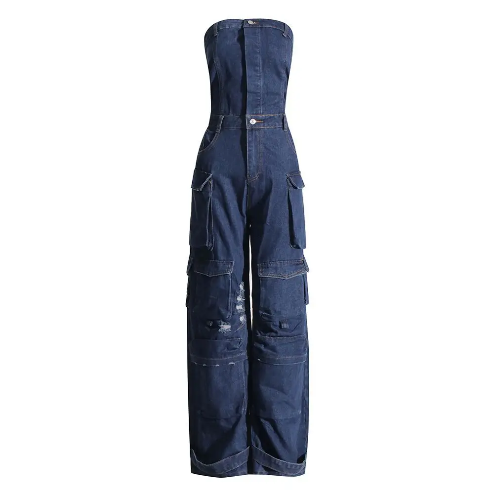 2026 Spring and Autumn Women's Denim Wide Leg Jumpsuit High Waisted Workwear Jumpsuit
2026 Spring and Autumn Women's Denim Wide Leg Jumpsuit High Waisted Workwear Jumpsuit