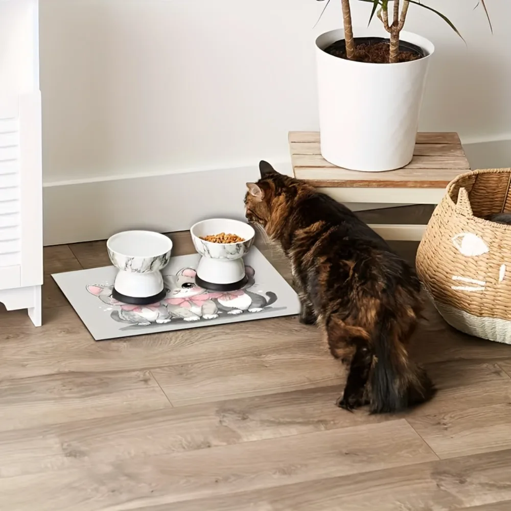 Practical Cartoon Cat Feeding Mat Non-slip Quick-dry Dog Food Bowl Mat Diatom Mud Desktop Pet Placemat for Pet Shop
Practical Cartoon Cat Feeding Mat Non-slip Quick-dry Dog Food Bowl Mat Diatom Mud Desktop Pet Placemat for Pet Shop