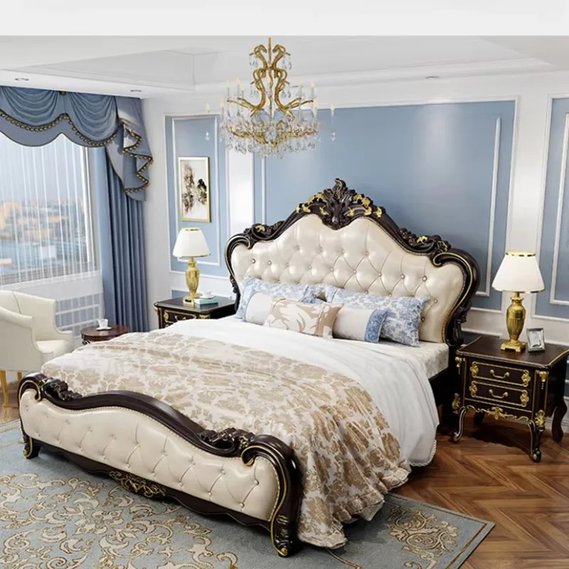 European Morden Double Bed Frame White Carved Princess Comferter Queen Bed Frame Bedroom Luxury Cama De Casal Furniture Home
European Morden Double Bed Frame White Carved Princess Comferter Queen Bed Frame Bedroom Luxury Cama De Casal Furniture Home