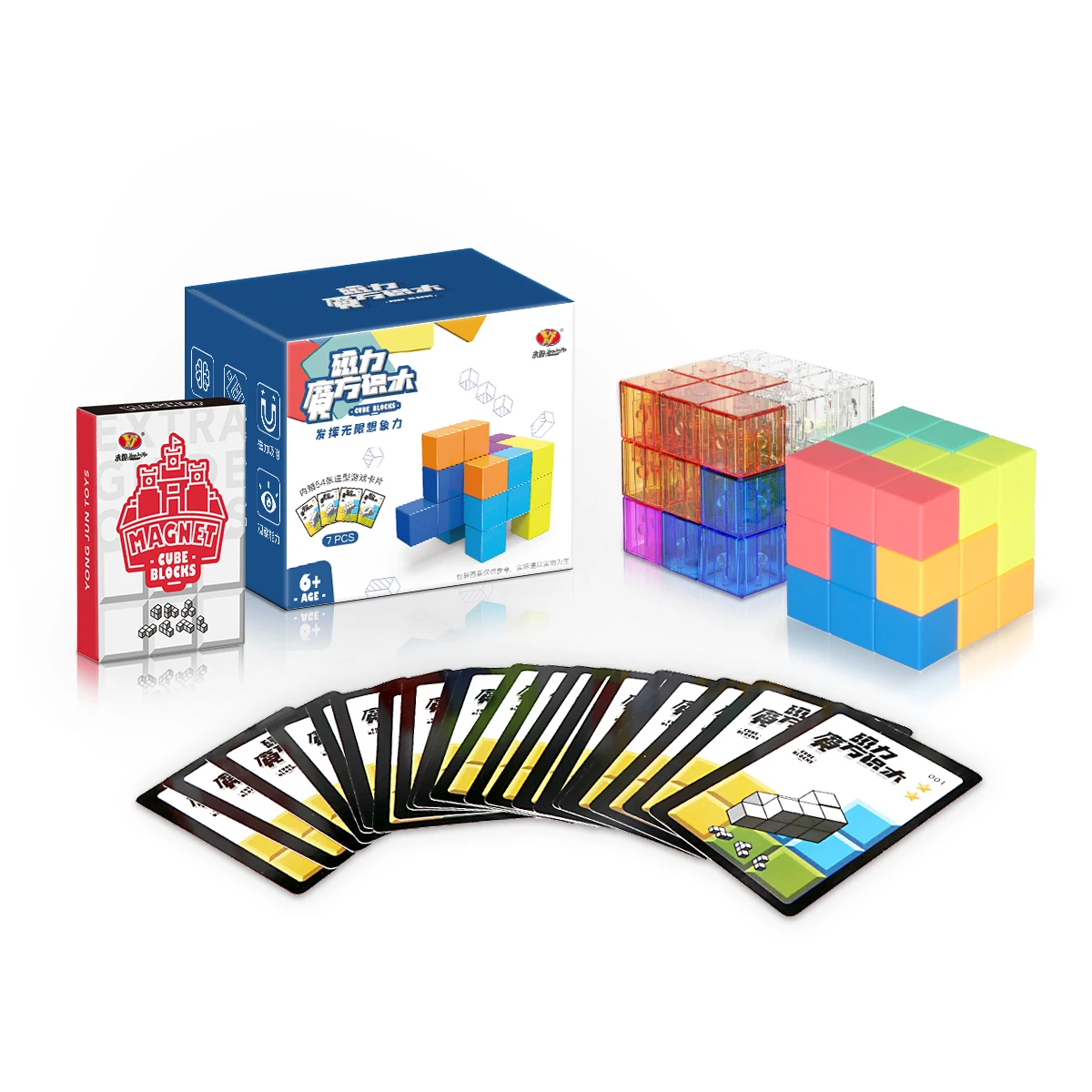 YJ Yongjun DIY Educational Toys Plastic Magnetic Building Blocks For Children Transparent & Macaron Colors 7PCS
YJ Yongjun DIY Educational Toys Plastic Magnetic Building Blocks For Children Transparent & Macaron Colors 7PCS