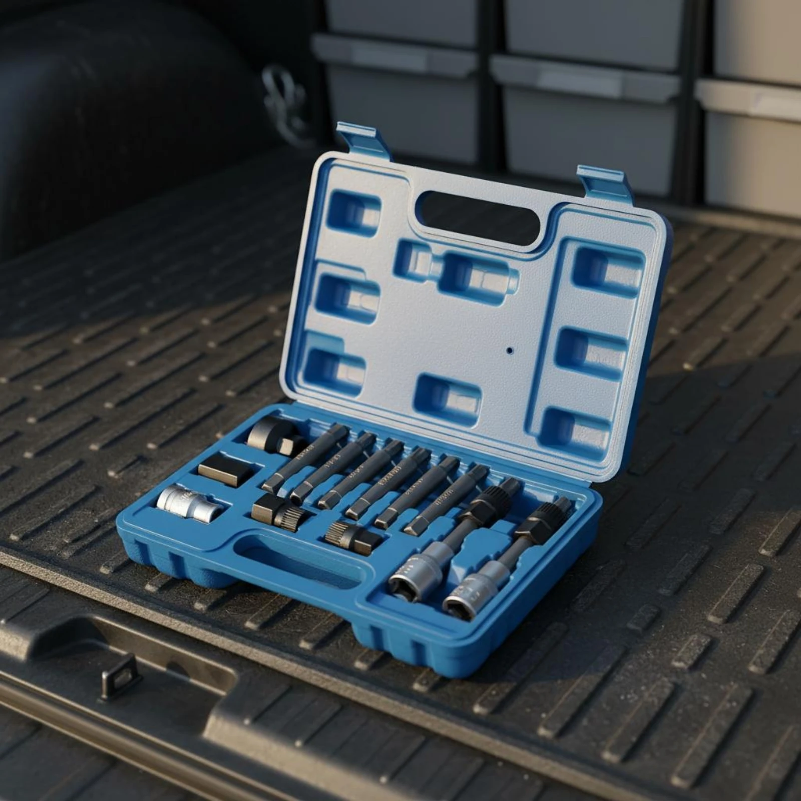 Alternator Pulley Tool Kit Hard Plastic Case Alternator Pulley Removal Kit Auto Repair Gear Molded Interior Built-in Handle
Alternator Pulley Tool Kit Hard Plastic Case Alternator Pulley Removal Kit Auto Repair Gear Molded Interior Built-in Handle