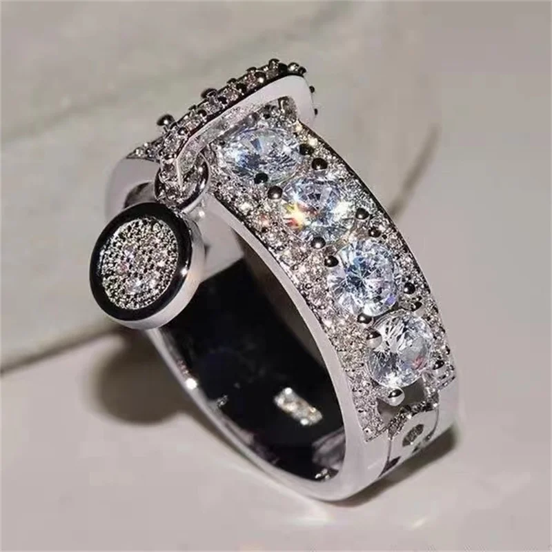 2024 new female hollowed out full diamond zircon ring niche with personality design fashion light luxury high-end feeling
2024 new female hollowed out full diamond zircon ring niche with personality design fashion light luxury high-end feeling