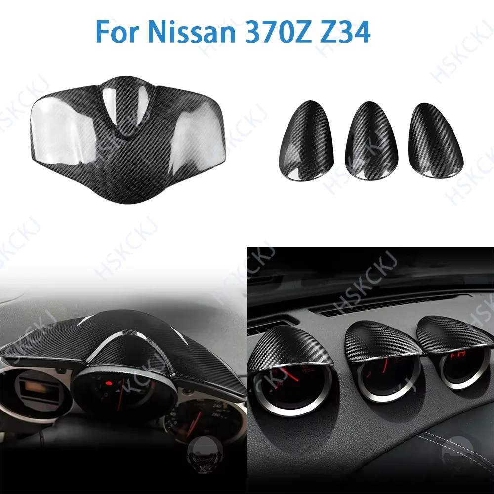 For Nissan 370Z Z34 2009-2021 Real Carbon Fiber Speedometer Guage Pod Cover Trim Car Interior Decoration Retrofit Accessories
For Nissan 370Z Z34 2009-2021 Real Carbon Fiber Speedometer Guage Pod Cover Trim Car Interior Decoration Retrofit Accessories