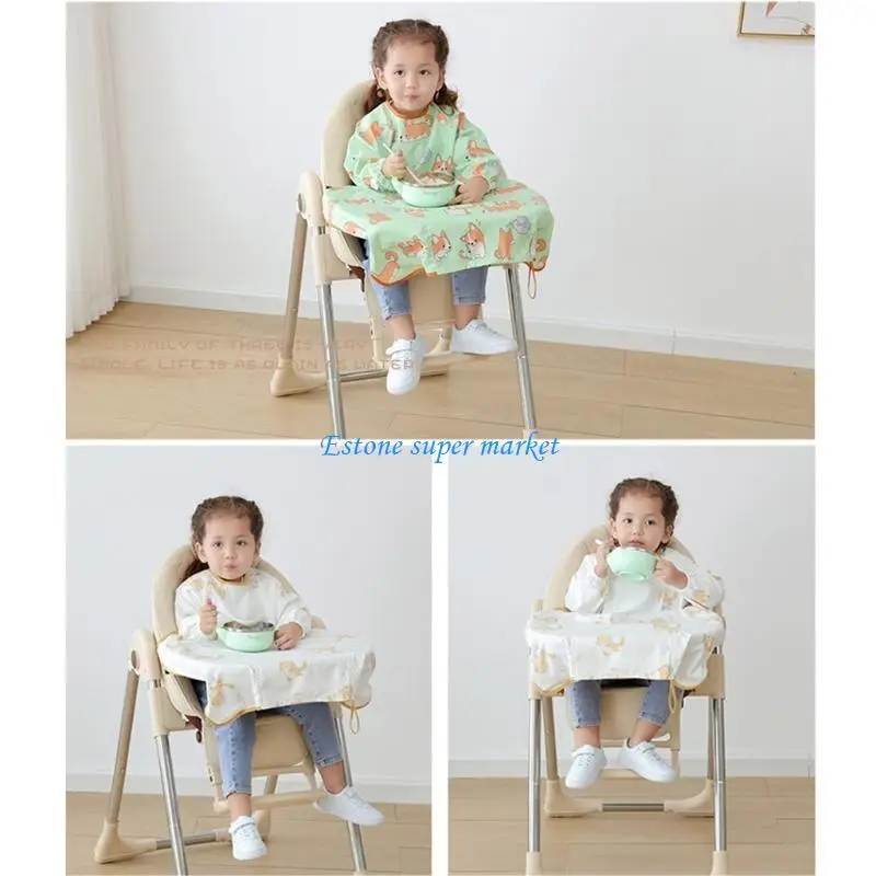 090B Newborn Long Sleeve Bib Coverall with Table Cloth Cover Baby Dining Chair Gown
090B Newborn Long Sleeve Bib Coverall with Table Cloth Cover Baby Dining Chair Gown