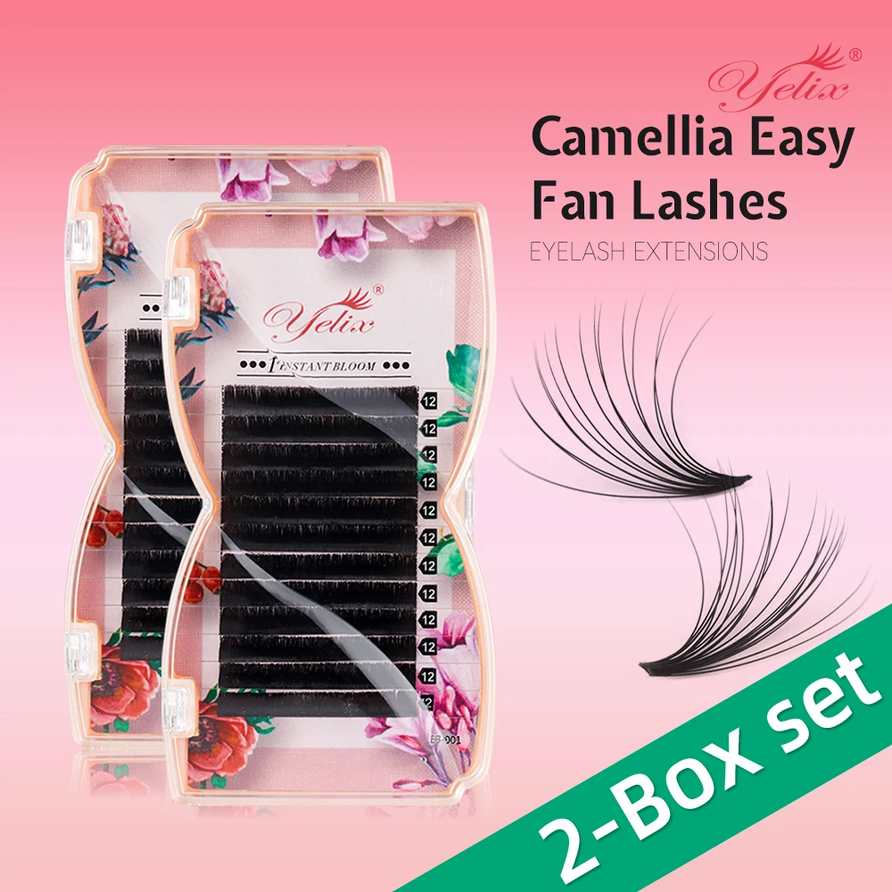 Yelix 2 Box Set 1 Second Blooming Eyelash Extensions Fluffy Easy Fans Lashes Soft Individual Eyelashes Makeup Tools
Yelix 2 Box Set 1 Second Blooming Eyelash Extensions Fluffy Easy Fans Lashes Soft Individual Eyelashes Makeup Tools