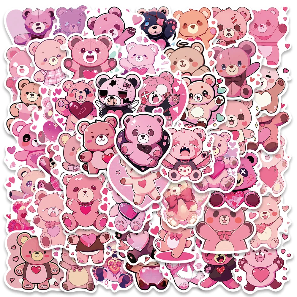 50pcs Cute Cartoon Love Heart Bear Stickers Kids Toy Vinyl Laptop Decals Luggage Phone Diary Guitar Car Waterproof Graffiti
50pcs Cute Cartoon Love Heart Bear Stickers Kids Toy Vinyl Laptop Decals Luggage Phone Diary Guitar Car Waterproof Graffiti
