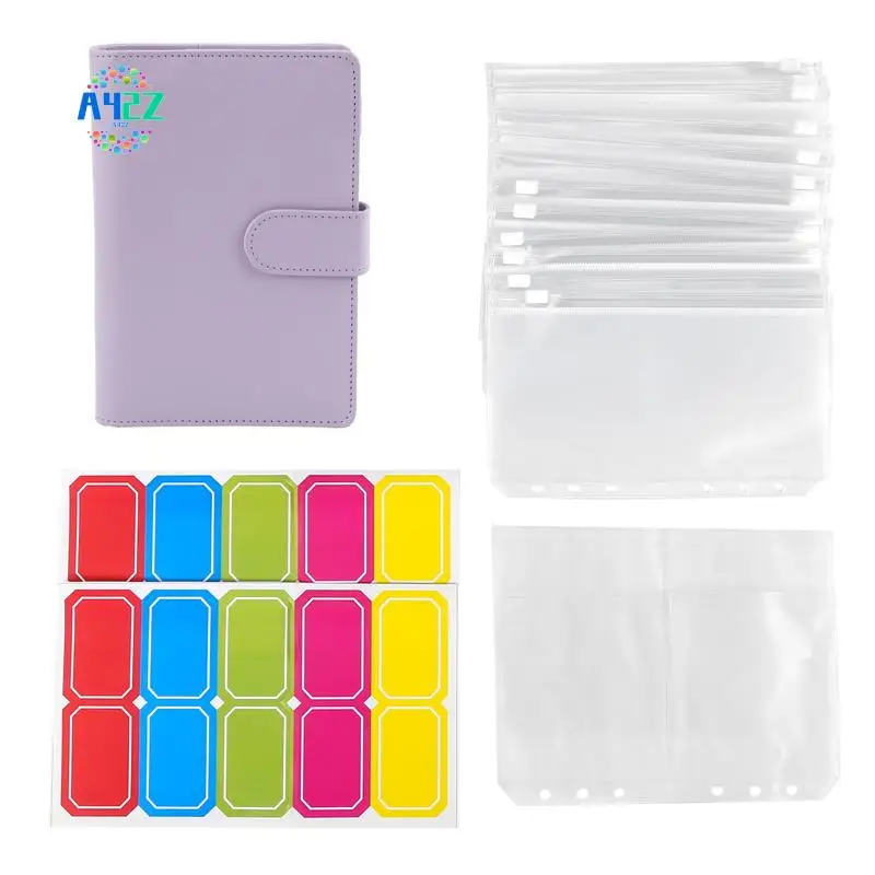 A42Z-14 Binder Bags A6 With Leather Binder Cover, 6 Rings Budget Binder With Cash Envelope, Money Saving Binder
A42Z-14 Binder Bags A6 With Leather Binder Cover, 6 Rings Budget Binder With Cash Envelope, Money Saving Binder