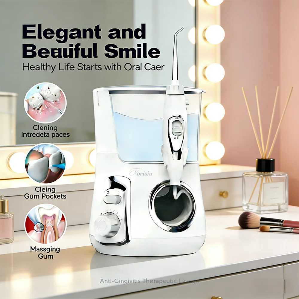 Электрический ирригатор для полости рта с емкостью 800 мл, 10 регулируемых режимов, 5 насадок, водоструйный очиститель для свежего дыхания
Электрический ирригатор для полости рта с емкостью 800 мл, 10 регулируемых режимов, 5 насадок, водоструйный очиститель для свежего дыхания