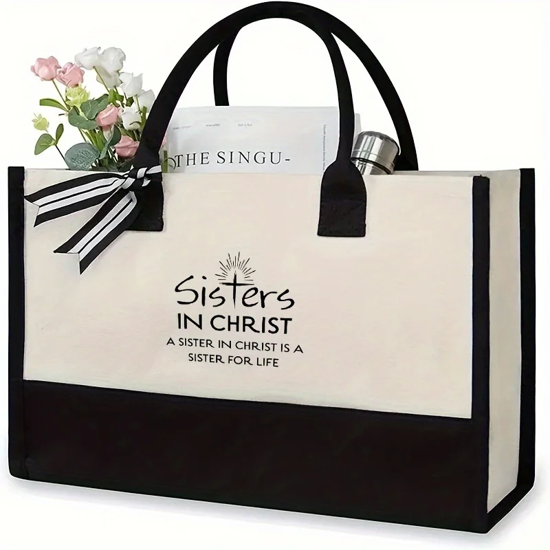 Trendy Monogrammed Colorblock Tote Bag - Spacious, Versatile For Everyday Use & Festive Gift Option
Trendy Monogrammed Colorblock Tote Bag - Spacious, Versatile For Everyday Use & Festive Gift Option