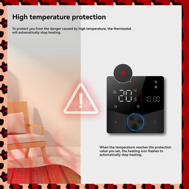 A72P термостат для теплого подогрева пола, регулятор температуры Wi-Fi Tuya GB для термостата с электрическим подогревом, энергосберегающий переключатель B
A72P термостат для теплого подогрева пола, регулятор температуры Wi-Fi Tuya GB для термостата с электрическим подогревом, энергосберегающий переключатель B