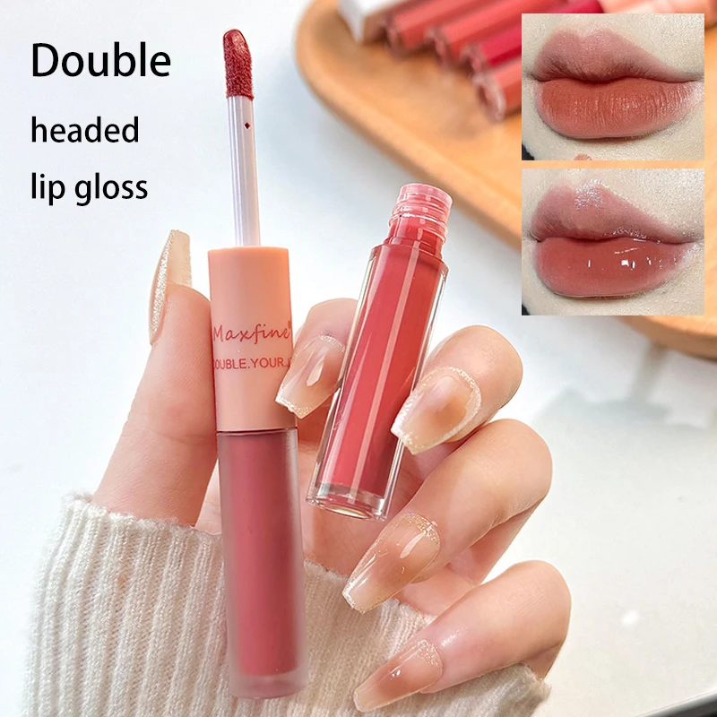 Moisturizing And Moisturizing Dual Headed Lip Gloss Long-lasting Waterproof Non Smudging Non Stick Cup Matte Liquid Lipstick
Moisturizing And Moisturizing Dual Headed Lip Gloss Long-lasting Waterproof Non Smudging Non Stick Cup Matte Liquid Lipstick